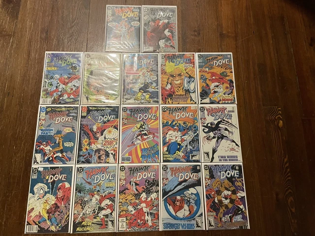 Hawk and dove comics lot 17 DC comics key Issue news stand Batman Superman flash