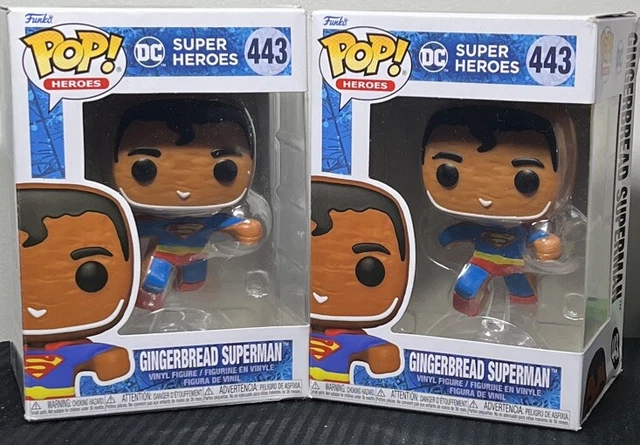 Funko POP! Heroes: DC Super Heroes #443 "Gingerbread Superman" PROTECTED