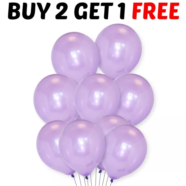 5" 10" 12" METALLIC BALLOONS LATEX PEARL CHROME Helium Baloons Wedding Birthday