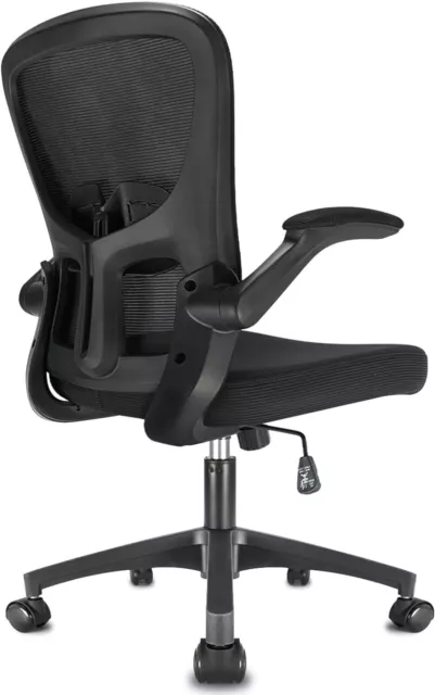 Chaise de Bureau Ergonomique Fauteuil accoudoirs rabattables pivotant 130kg