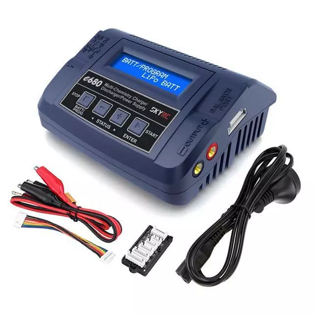 Sky RC e680 AC/DC 80W Battery Charger Discharger for LiPo LiFe LiHV NiMH Pb UK