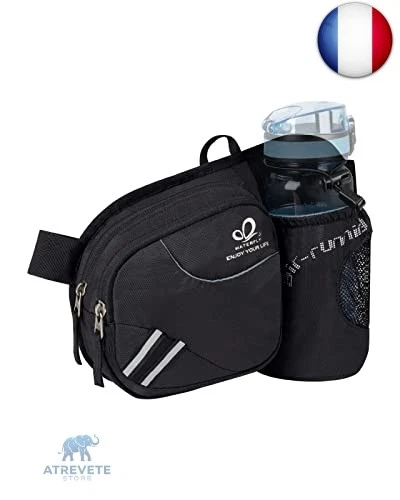 Sac Banane Waterfly Avec Porte-bouteille - Léger, Respirant - Parfait Running Et Randonnée