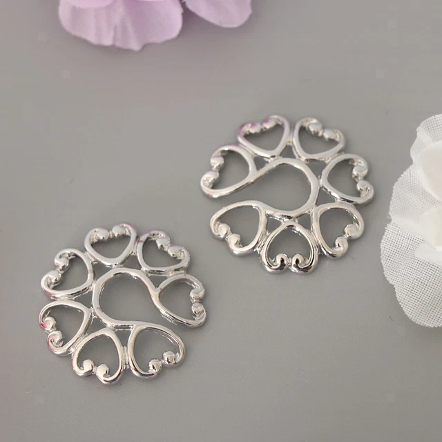 1 Paar Damen Intim Piercing Schmuck Nippel Ring Bar Kristall Herz Form Clip