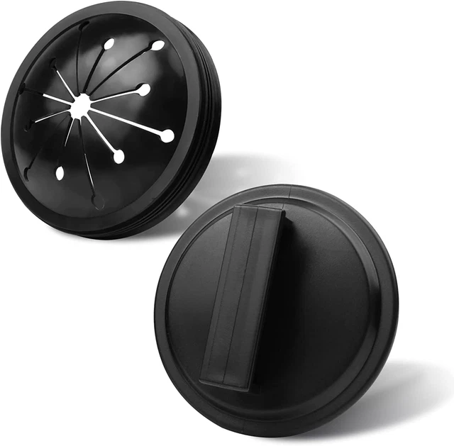 Rubber Disposal Splash Guard, a Set Universal Kitchen Sink Stopper Black-B NEW