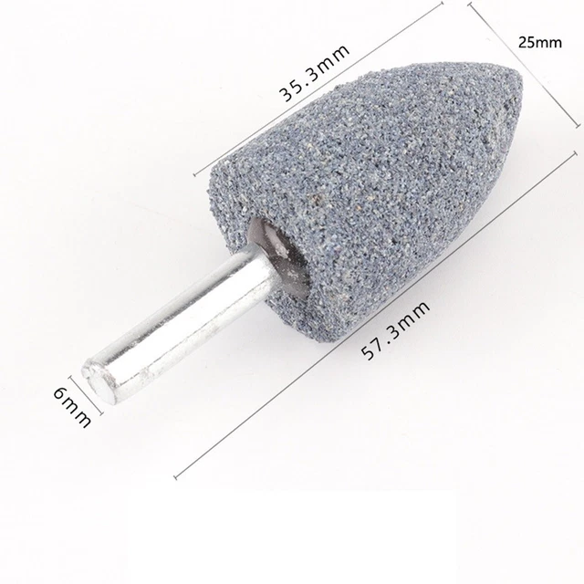 Woohome 12 Pz Punte Pietra Abrasiva Montate, Mola Abrasiva Con Gambo - Foto 3