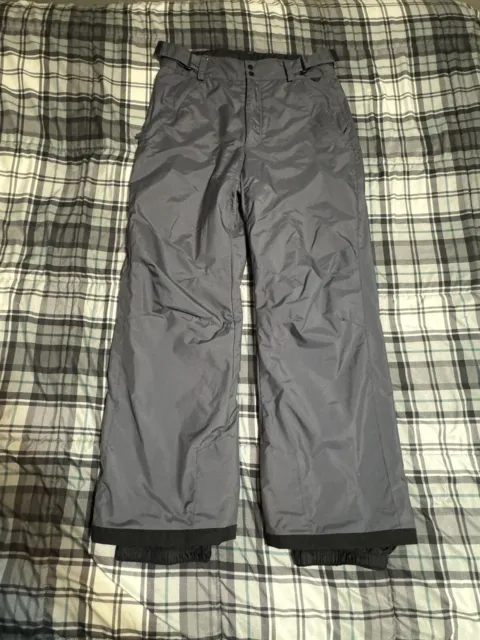 Columbia Mens Size M Vertex Omni Shield Gray Ski Snowboard Pants Waterproof