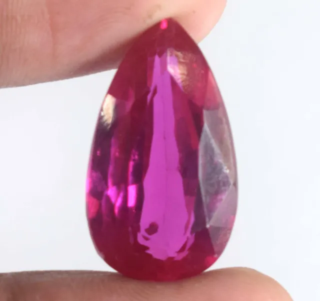 Spécial Soldes 23 CT Rubellite Tourmaline Gemme Naturel Poire Certifié B85030