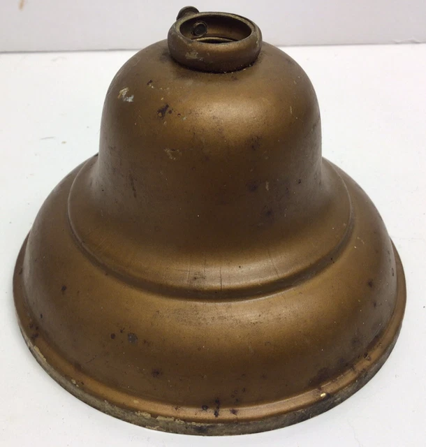 VINTAGE METAL CEILING Mount Light Fixture Cover Cap Good Salvaged Part