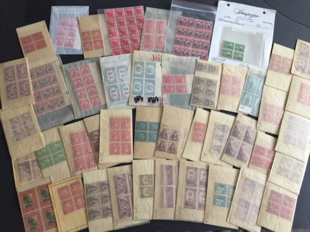 US STAMPS Nice Lot of Various 1920's-30's Blks of 4 & More MINT OG NH-LH CV$$