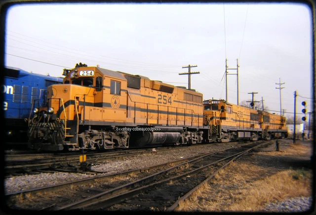 Original Railroad Slide OSLD Maine Central MEC 254 Mechanicville NY 6/83