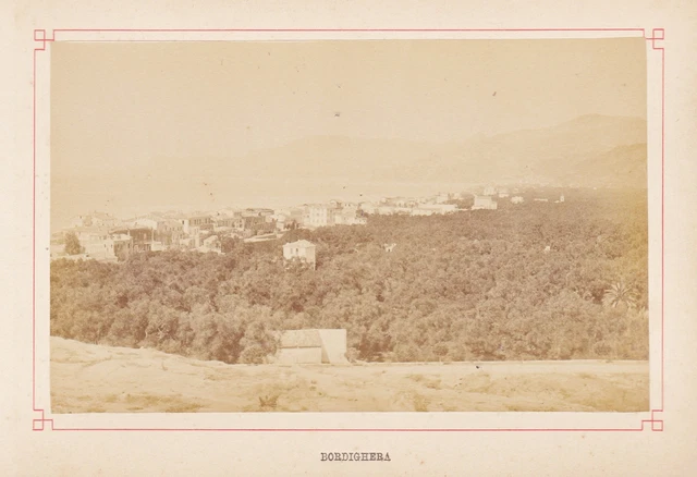 Bordighera Liguria Italia Foto Photo Photograph Albumen 1880