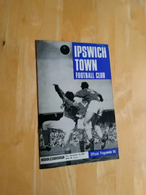 1967/68 Ipswich Town V Middlesbrough Boro  - Division 2