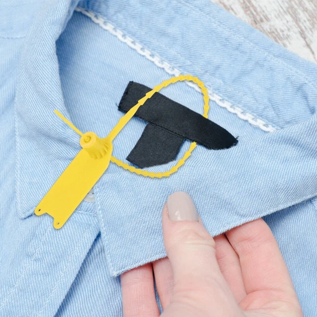 Yellow 100Pcs Disposable Cable Zip Ties Anti Theft Self Locking Tie Suitcase GB