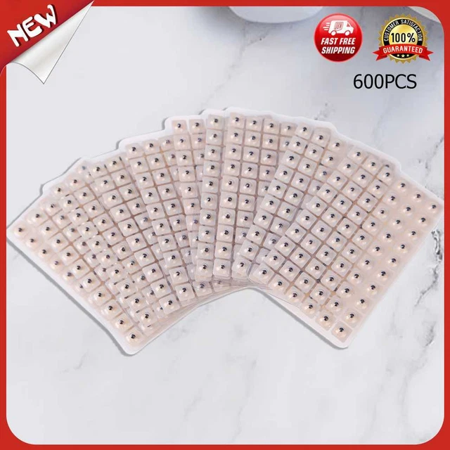 es 600pcs Acupuncture Needle Ear Seeds Vaccaria Seeds Ear Massage Stickers