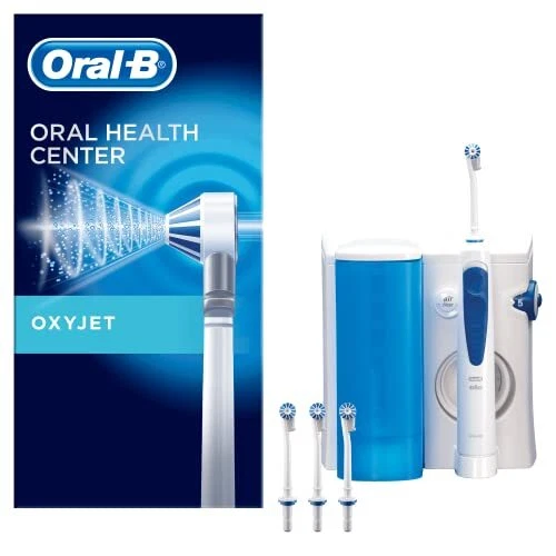 Oral-B OxyJet Munddusche, 4 Ersatzdüsen, Zahnzwischenraumreiniger mit Mikroluftb
