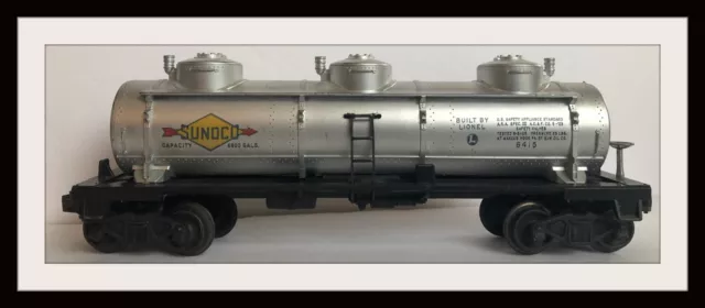 Lionel Sunoco 3 Dome Tanker # 6415