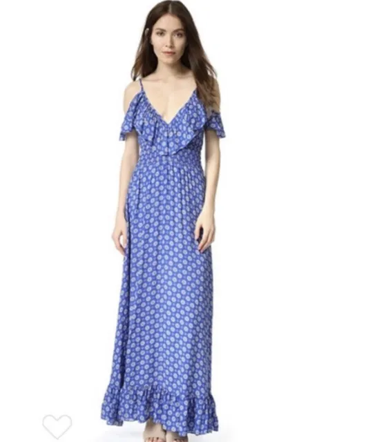 NWT MISA Los Angeles Women’s Mixed Print Woven Maxi Dress Castelle Size M