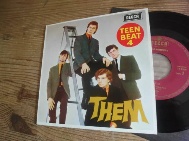 THEM - Teen Beat 4 EP megarare Decca DX 2390 in 1965 MINT- Beat monster