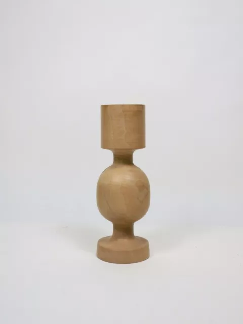 KERZENSTÄNDER HOLZ WOOD CANDLE STAND L LONBORG 60s 70s MID CENTURY MODERN DESIGN
