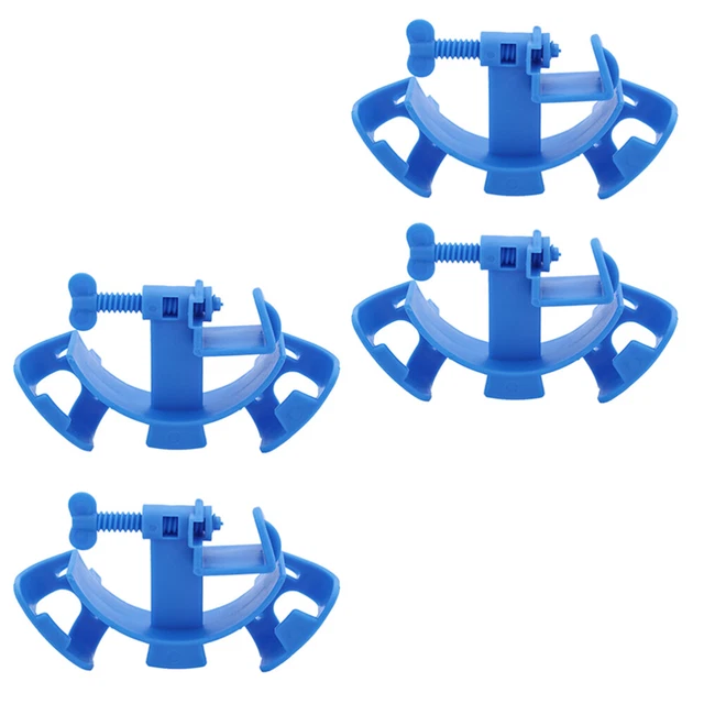 4 piezas abrazadera de manguera cambiador de agua soporte de manguera de agua para acuario soporte para pecera azul