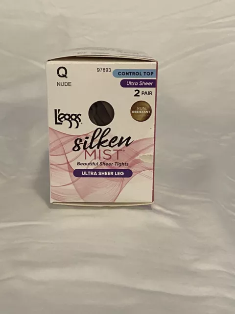 L'eggs Silken Mist Women's Control Top 2pk Pantyhose - Nude XL