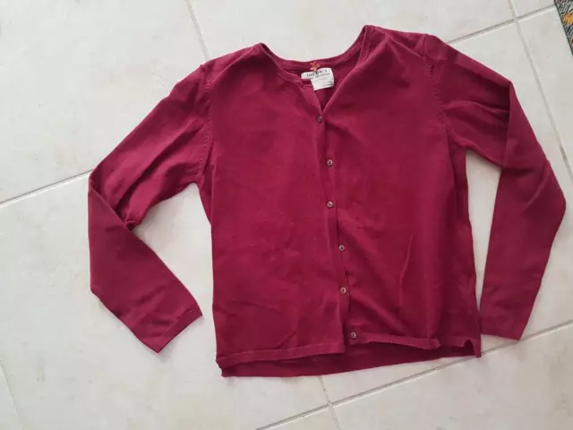 lotto 2048 maglietta maglia cardigan bimba bambina 11/12 anni Bordò