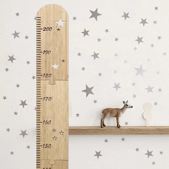 WOODEN KIDS HEIGHT Growth Chart Ruler Children Height Meter Measure
