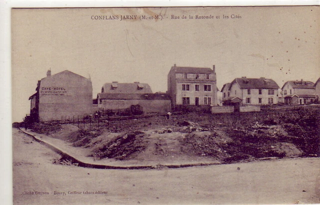 CPA 54 LORRAINE Meurthe& Moselle Nancy Briey Boncourt CONFLANS JARNY Rue Rotonde