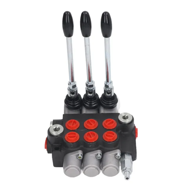 Hydraulic Valve With Joystick 3 Spools Double Acting Control Valves For P40 3OT