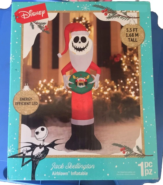 JACK SKELLINGTON Nightmare Before Christmas AIRBLOWN INFLATABLE Disney 5.5 Ft.