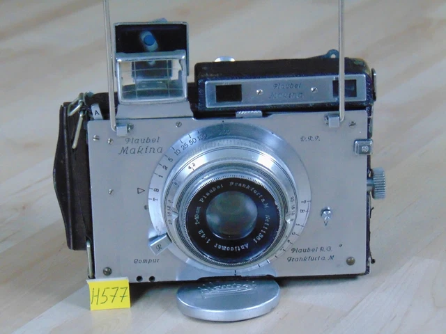 Plaubel Makina II Fotokamera Lens/Objektiv Anticomar 4,2 f=10cm.Plaubel Frankfu