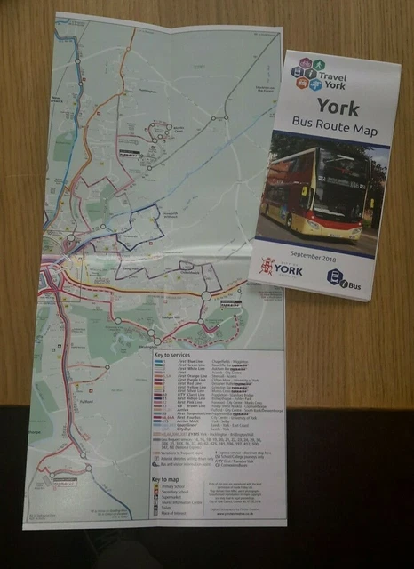 YORK BUS ROUTE Map Guide September 2018 York Quality Bus york-bus-route-map-guide-september-2018-york-quality-bus