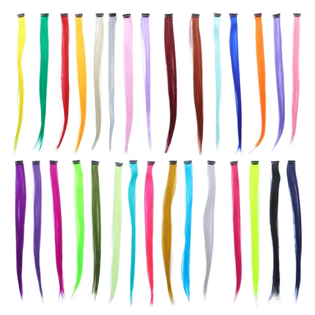 Parte per capelli colorata parte parrucca parti per capelli allungati ragazze