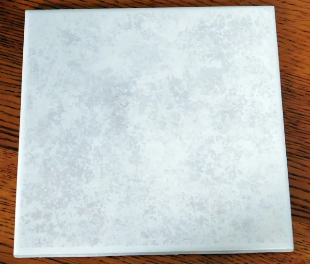 6 X 6 Ceramic Tile Backsplash Bathroom Glossy White With Beige Tints NEW