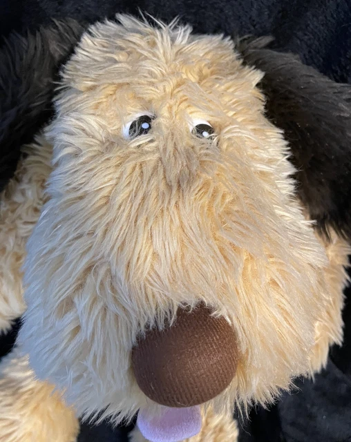 VINTAGE JOHN LEWIS Lying Down Brown Dog Large Soft Toy Plush £16.50