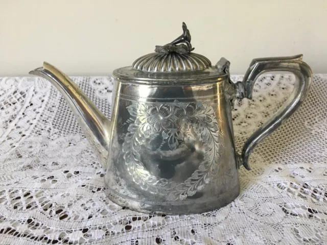 Art Nouveau Silver Plated Teapot from Fenton Brothers