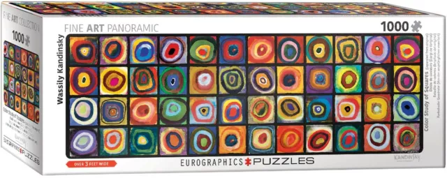 Eurographics Puzzle 6010-5443 - Farbquadrat-Collage, Kandinsky - 1000-Teile Pano