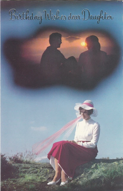 Quite Weird Happy Birthday Daughter Vintage 1970's Greeting Card ~ Daydreamer