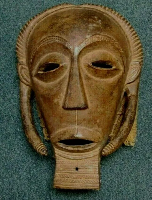 18"  Fine African Hemba Tribal Ram's Mask