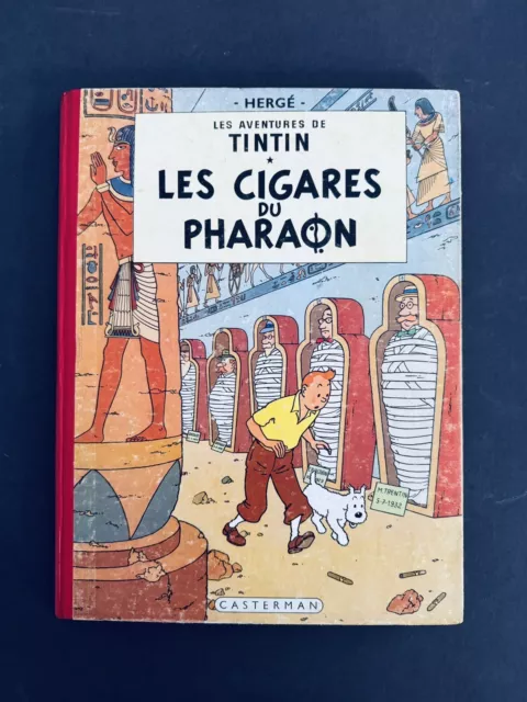 Ancienne Bd Tintin Les Cigares Du Pharaon Eo Belge B15