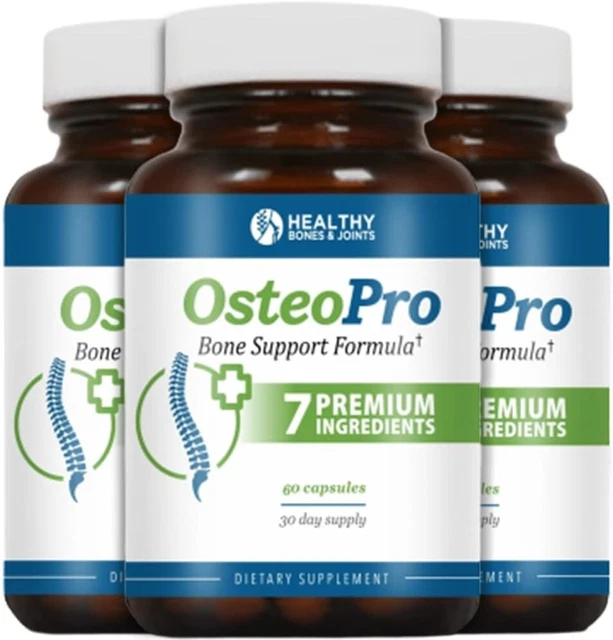 OSTEO PRO - Advanced Bone Supporting Supplement I with Algas Calcareas ...