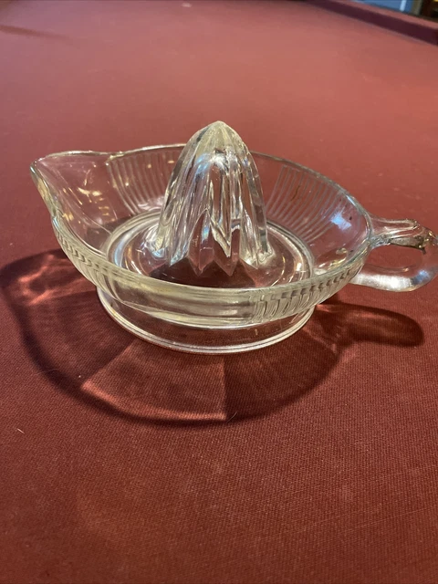 Vintage Depression Glass Reamer/ Juicer.