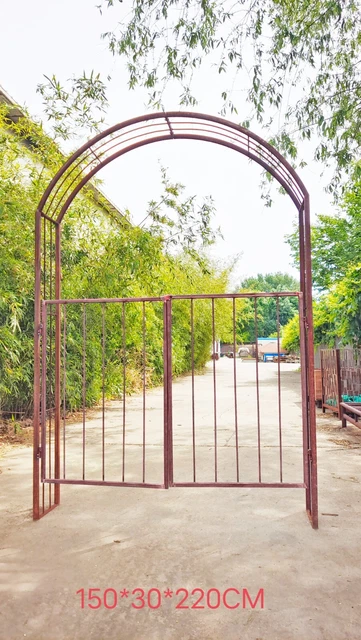 Edelrost Rosenbogen Garten Rankhilfe Kletterhilfe Rost Metall Rosenspalier H220