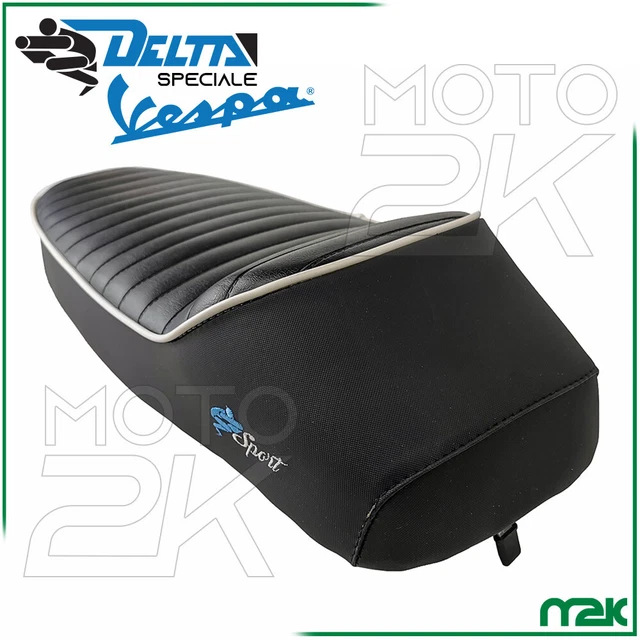 Sella Con Gobba Per Piaggio Vespa 50 Special - Colore Nero Con Bordino Grigio - Foto 10