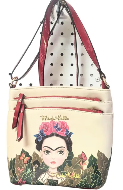 Authentic Frida Kahlo Crossbody Shoulder Bag Tote Purse  Women NWT
