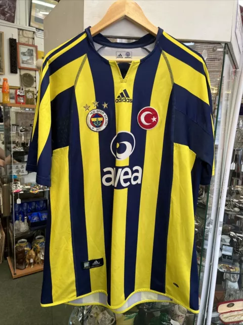 FENERBAHCE TURKEY 2005/2006 HOME FOOTBALL SHIRT JERSEY ADIDAS SIZE 2xl Men’s