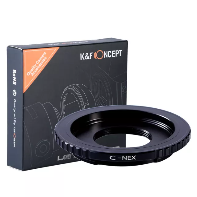 K&F Concept adapter for C mount lens to Sony E mount NEX  a5000  A7II,A7R