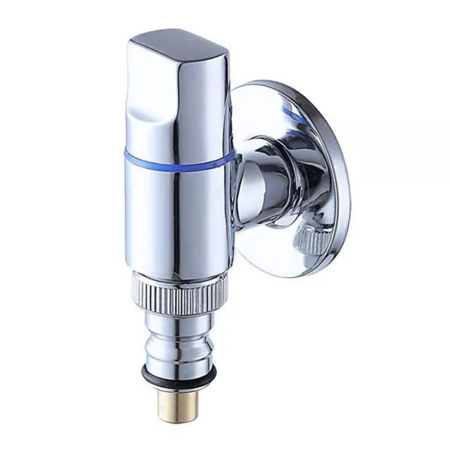 Water Tap 4 Points Mouth Bathroom Copper Crack-proof Plating Universal G1/2"