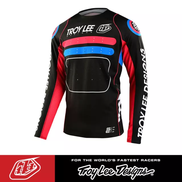 Troy Lee Designs SE PRO Drop In MTB Jersey - Charcoal Red