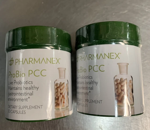 2 bottles NUSKIN Nu Skin pharmanex ProBio PCC 30 CAPSULES Newest stock 12/23